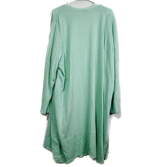 Susan Graver Womens 3X open front long sleeve duster cardigan tunic - Picture 2 of 5